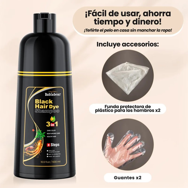 2pzs Hair Dye Shampoo Tinte Para Cubre Canas Mujer Y
