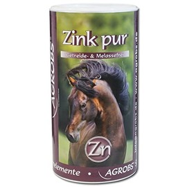 Agrobs Pure Zinc for Horses as Supplementary Feed for Zinc Deficiency 800 g Bag