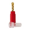 Dynavox High End Banana Plug - Red - Middle Mount