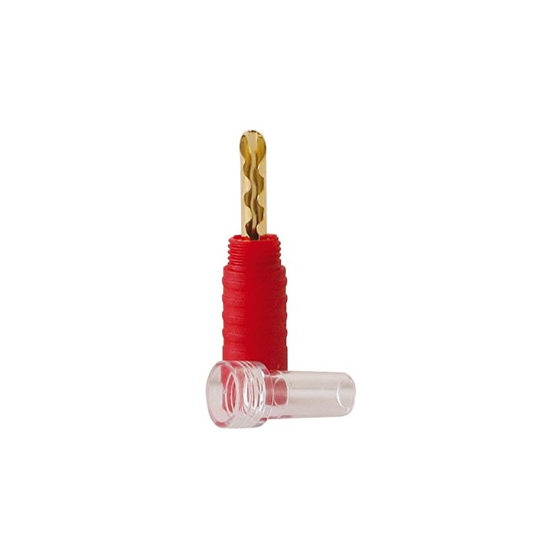 Dynavox High End Banana Plug - Red - Middle Mount