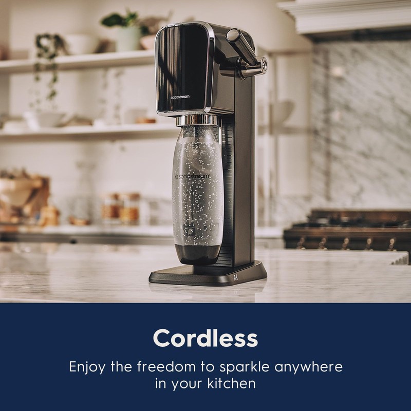 SodaStream Art Sparkling Water Maker (Red) with CO2 and Two