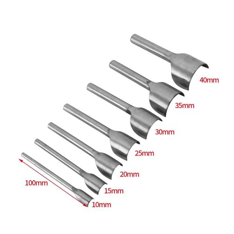 7pcs /set DIY Leather Carft Half Round Punch Belt End
