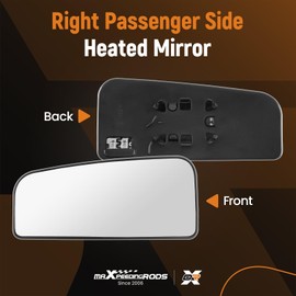 maXpeedingrods Right Passenger Side Power Heated Mirror Glass for 2015-2022 Ford F150 F250 F350 F450 F550 Super Duty FL3Z17K707K FL3Z17K707J