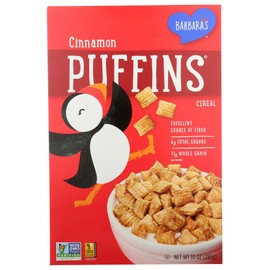 Barbara's Bakery Cinnamon Puffins Cereal, 10-ounce Boxes (Pack of 12)