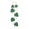 Birds Feeder Hanging Metal Green Leaf Shape Hummingbirds Feeder for