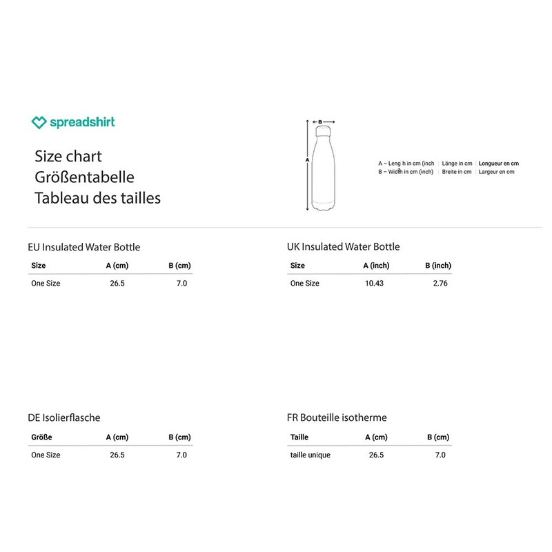 Spreadshirt Magic Rubik's Cube Explosion Insulated Water Bottle, 500 ml,