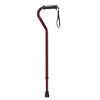 Drive Medical Adjustable Height Offset Handle Cane with Gel Hand