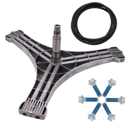 prime&swift DC97-15491A Washer Flange Shaft Assembly and DC60-40137A Hex Bolt(6Pcs) with DC69-00804A Tub Seal Gasket Replaces AP4203183 PS4213806 2077008