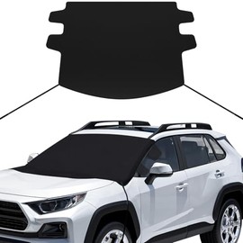 REEVAA Windshield Cover for Ice/Snow All Winter Protection - Strongest Materials & Windproof Design, Waterproof Car Snow Frost Shield Window Cover Accessories for Sedan, SUV, Truck, Medium