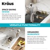 Kraus Workstation Kitchen Sink Dish Drying Rack Drainer and Utensil