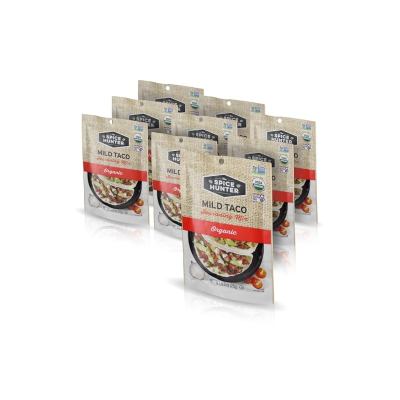 Spice Hunter Pkt, Mild Taco, 0.9 Ounces (Pack of 12)