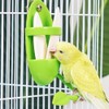 DONGKER 2pcs Bird Cage Feeding Cups, Hanging Cuttlefish Bone Holder