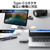 Sanwa Direct SD Card Reader, USB-C UHS-II Compatible, 2-in-1 SD