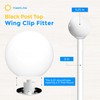 KastLite White Premium Wing Clip Post Top Fitter | Fits