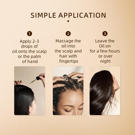 Batana Oil,Strong & Healthy Hair, Make Hair Longer Fuller Thicker, Organic Batana Oil with Rosemary,Organic Rosemary Oil Vitamin E Nourish Scalp,for All Hair Types,:_3pcs