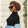 DRESHOW African Women's Turban Double Braid Headwear Headwear Chemo Cap