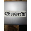 326Power die cut decal sticker black 326 power