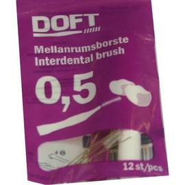 Weiche Interdentalbürsten, 0,5 mm, 12 Stück, Violett
