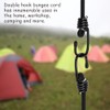 iCOMO 8 Pack Bungee Cord with Hooks, 24" Heavy Duty