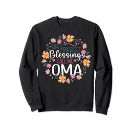 Floral Oma Grandmother Grandma For Women Sweatshirt