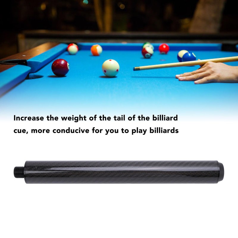 Carbon Fiber Pool Cue Extension, 10 Inch Billiard Cue Extender