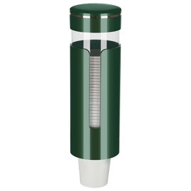 Cup Dispenser, Pull Type Water Cooler Cup Holder Fit 4oz-7oz Disposable Cups, Upgraded Wall Mounted Mouthwash Cup Dispenser for Bathroom Office Gym School (Green)