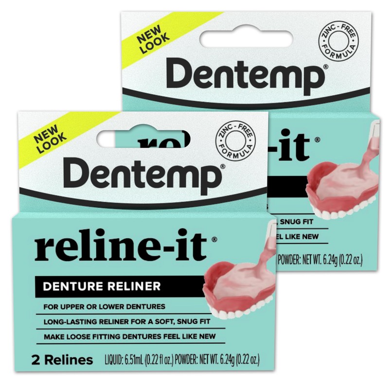 Dentemp Denture Reline Kit - Advanced Formula Reline It Denture