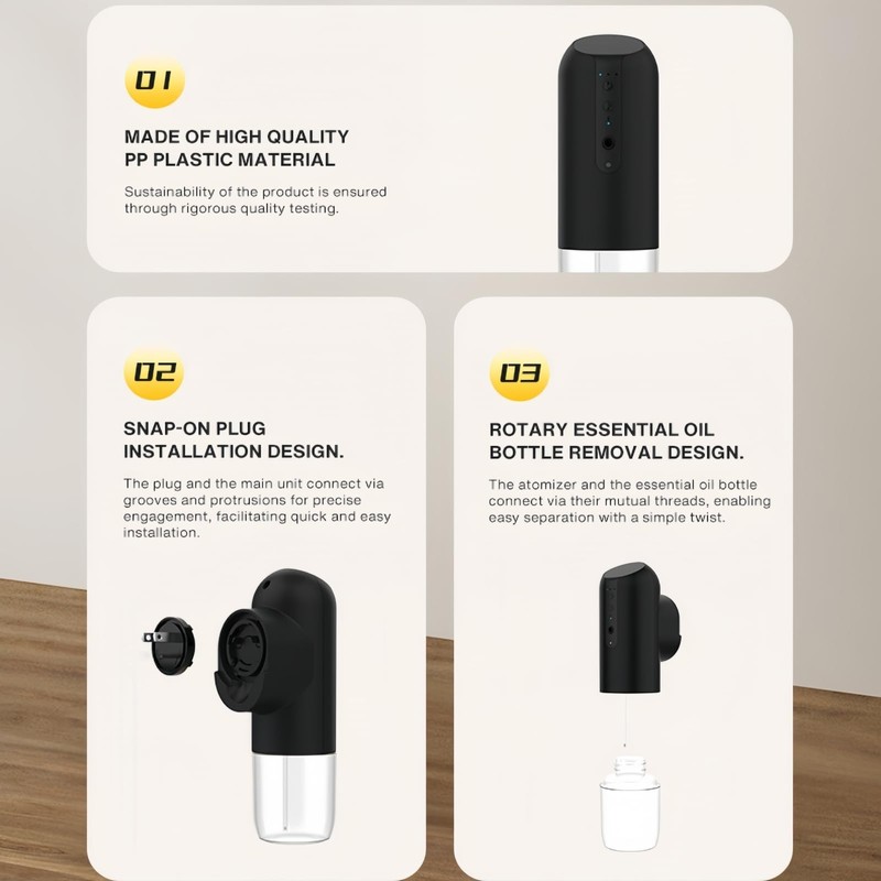 Plug in Diffuser for Essential Oils, Waterless Scent Diffuser Cover