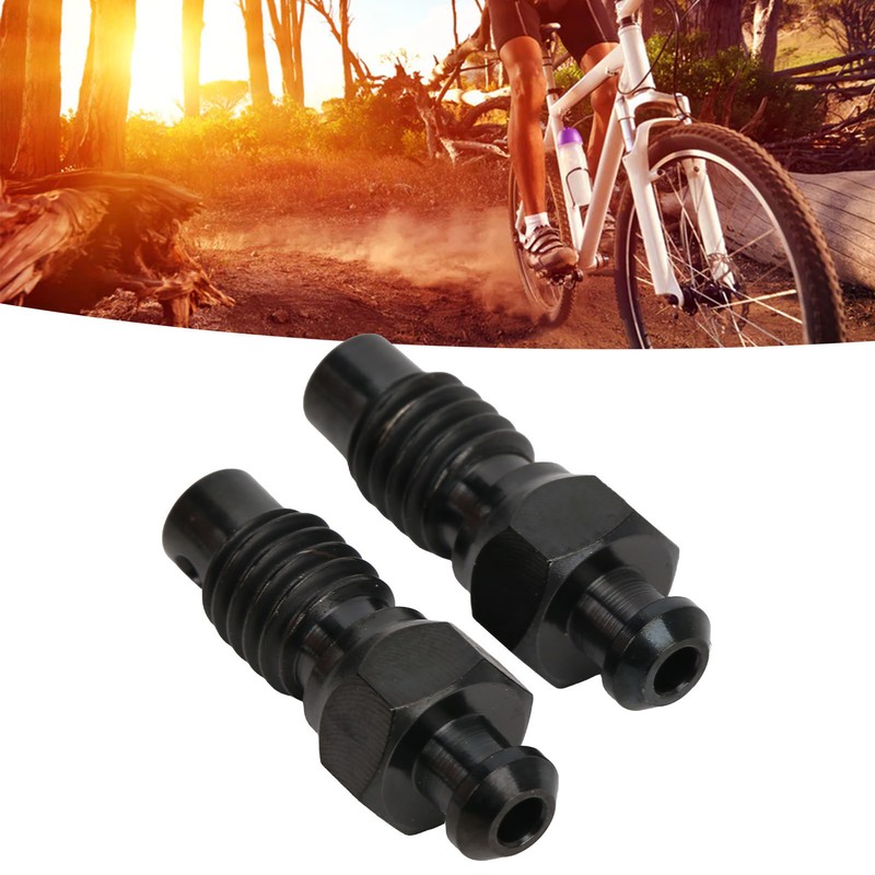 2Pcs Disc Brake Bleeder Screw Titanium Alloy M6 Rust Resistance