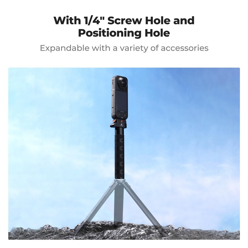 K&F CONCEPT Foldable Selfie Stick Compatible with Insta360 X5, Extended