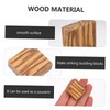 NOLITOY 24pcs Wooden Ring Blanks DIY Craft Blocks Natural Wood
