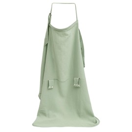 2 In1 Breathable Baby Car Seat Cover for Outdoor Soft Cotton Nursing Cover Breastfeeding Scarf for Infant Stroller Feeding Privacy(Light Green,1)