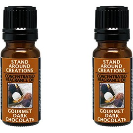 Concentrated Fragrance Oil - Scent - Dark Chocolate - A Rich, Slightly Bitter Aroma of Gourmet Dark Chocolate. Infused w/Essential Oil. (.33 fl.oz.)