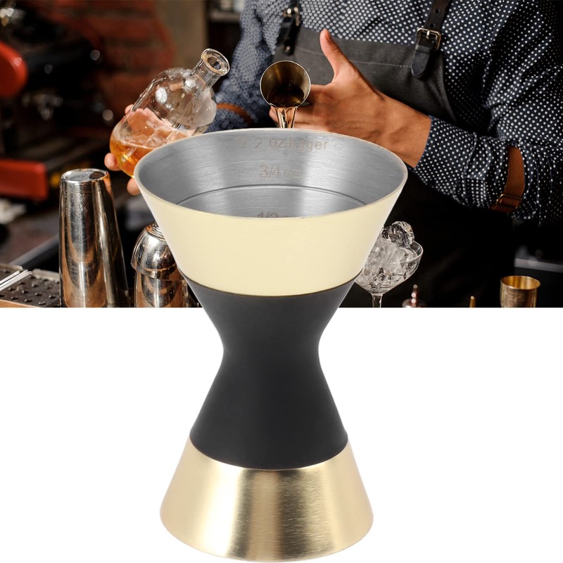 Drink Jigger, Stainless Steel Cocktail Jigger Scale Measuring for Bar