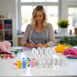 Calsgkspray 10 Pcs Plastic Squeaky Toy Doll Noise Maker BB Squeakers Squeakers Repair Fix Insert Replacement Dog Cat Parrot Bird Rabbit DIY Toys Accessories