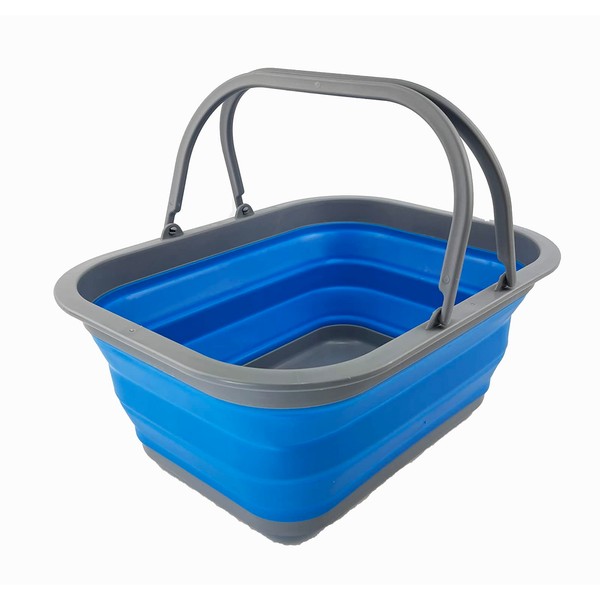 SAMMART Collapsible Tub with Handle 15L (4 Gallon) - Portable
