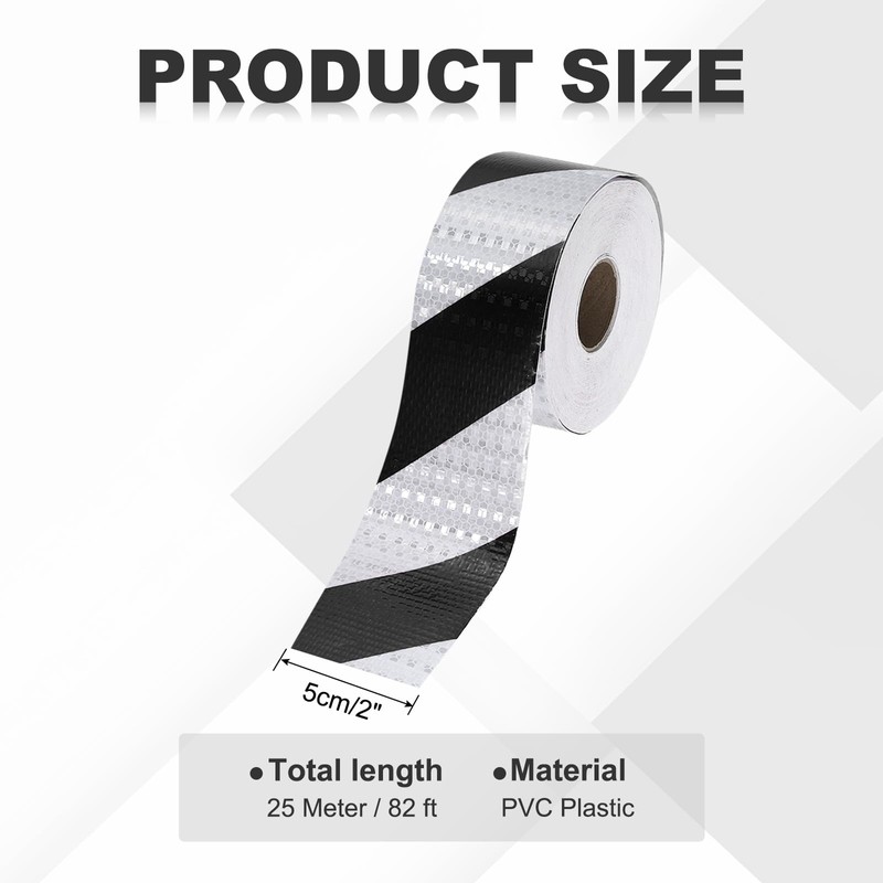 MECCANIXITY Reflective Tape, 2 Inch x 82 ft Warning Safety