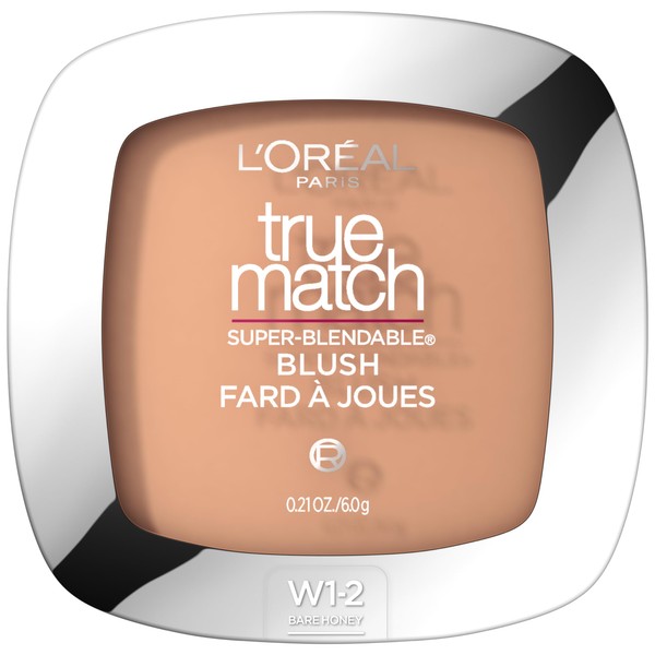 L'Oreal Paris True Match Super-Blendable Powder Blush, Bare Honey, 0.21