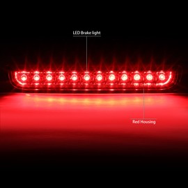 DNA MOTORING 3BL-FJC06-LED-RD Luz de freno LED de tercera cola [compatible con 07-14 FJ Cruiser]