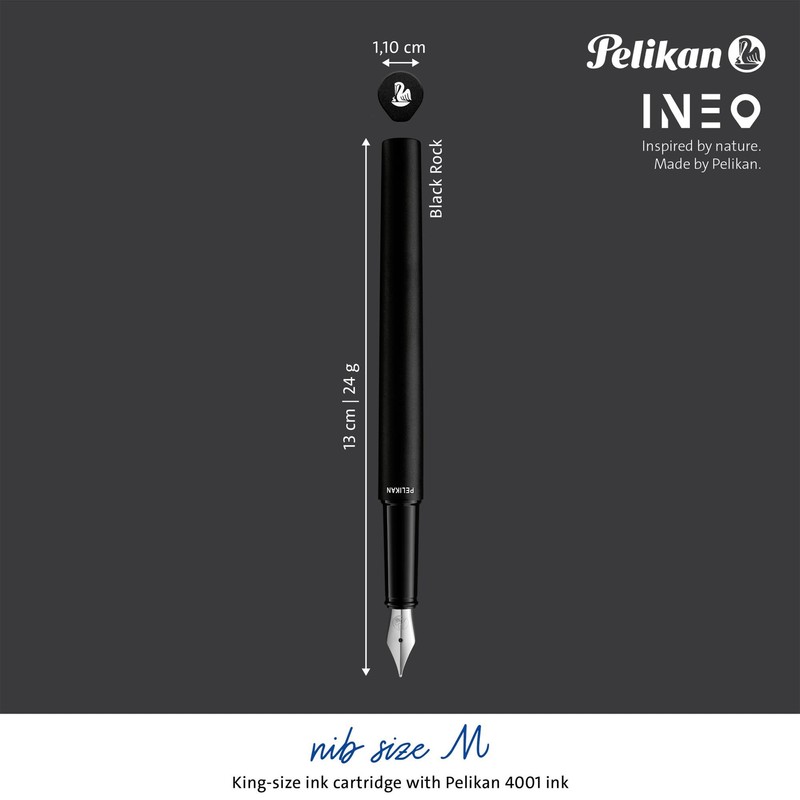 Pelikan Fountain Pen P6 Ineo Elements Black Rock 1 Piece