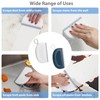 CLKE 2Pcs Mini Squeegee, Small Squeegee Soft PVC, Shower Squeegee,