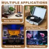 2 Pcs Record Player Mat, 7 Inch Turntable Mat 3mm