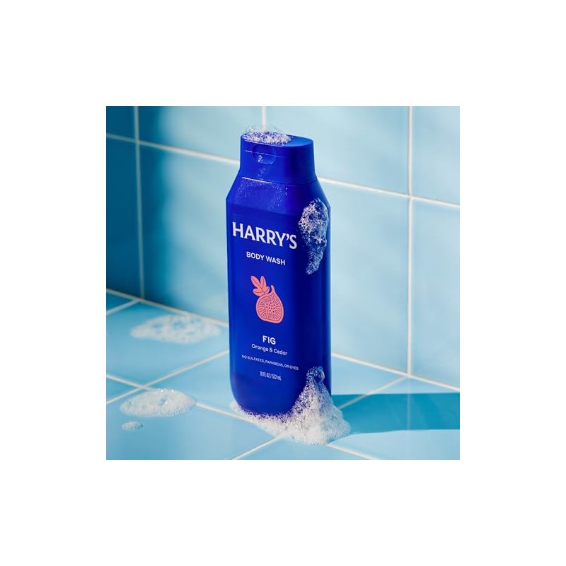 Harry's Men's Body Wash Shower Gel, Fig Scent, 18 oz,