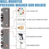 Pressure washer bracket, 7-hole wall mounted storage rack for foam