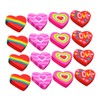 Operitacx Pack of 96 Heart Erasers Party Favors for Valentine's