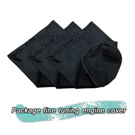 Waterproof trimmer cover and engine waterproof cover are suitable for trimming machine, lawn mower, electric saw, hedge and rod saw. 600D heavy Oxford cloth 12D x 15.6h inch（3pack） (Black-600D（3pack）)