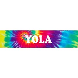 ANY AND ALL GRAPHICS YOLA 4"x18" Groovy Cool Tie Dye Look Affect Novelty Aluminum Street Sign