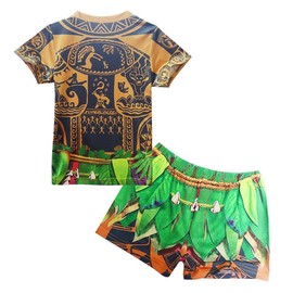 Dressy Daisy Toddler Boys Little Kids Maui Bathing Suit Swimwear Swimsuit Summer Pool Party Costume Outfits Set Size 3T 4T 077 Multicolor