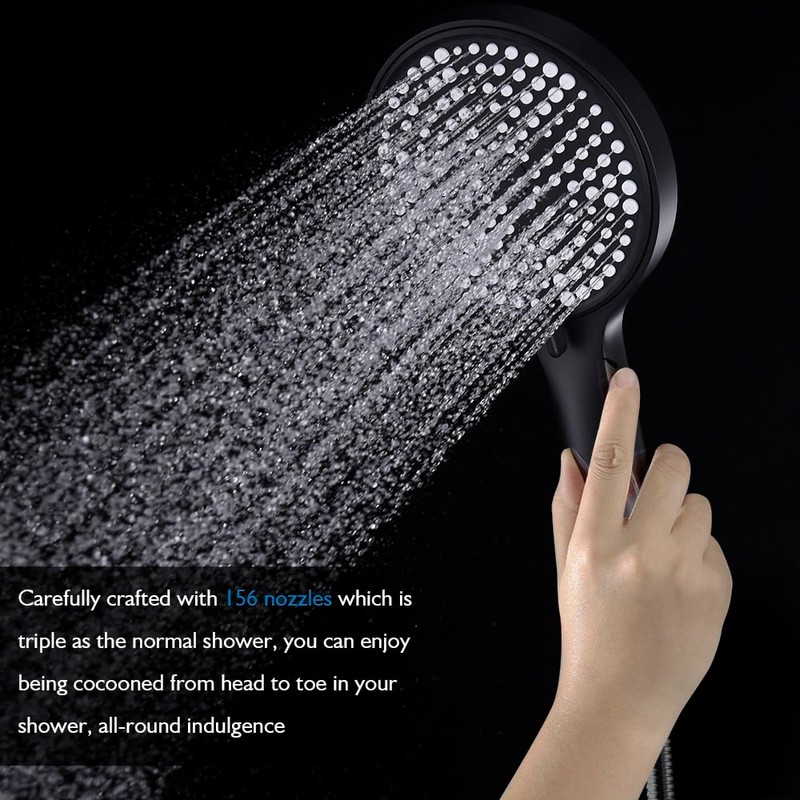 Decaura 3-Mode Handheld Shower Head with 150cm Shower Hose Luxury