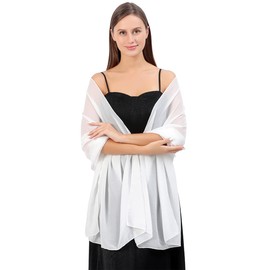 FAIRYGATE Stola Damen Festlich Damen Pashmina Stola Fur Abendkleid Einfarbiger Schal Schals & Tücher für Damen A0412